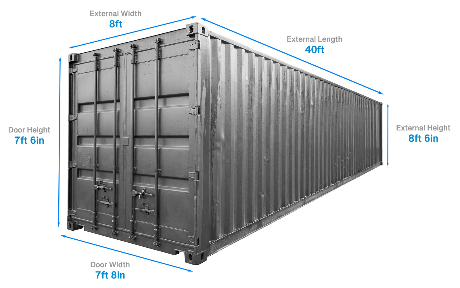 40ft Standard Shipping Container Dimensions